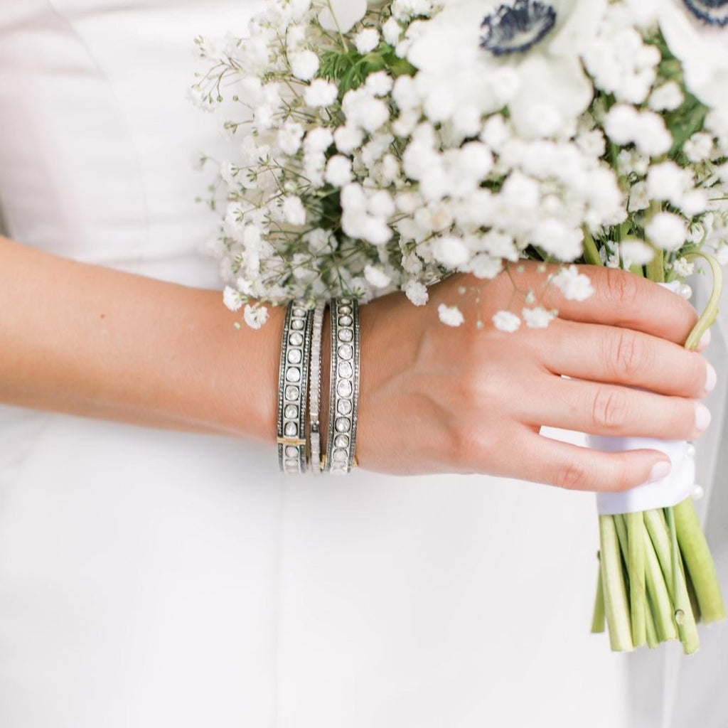 Sliced Diamond Bangle