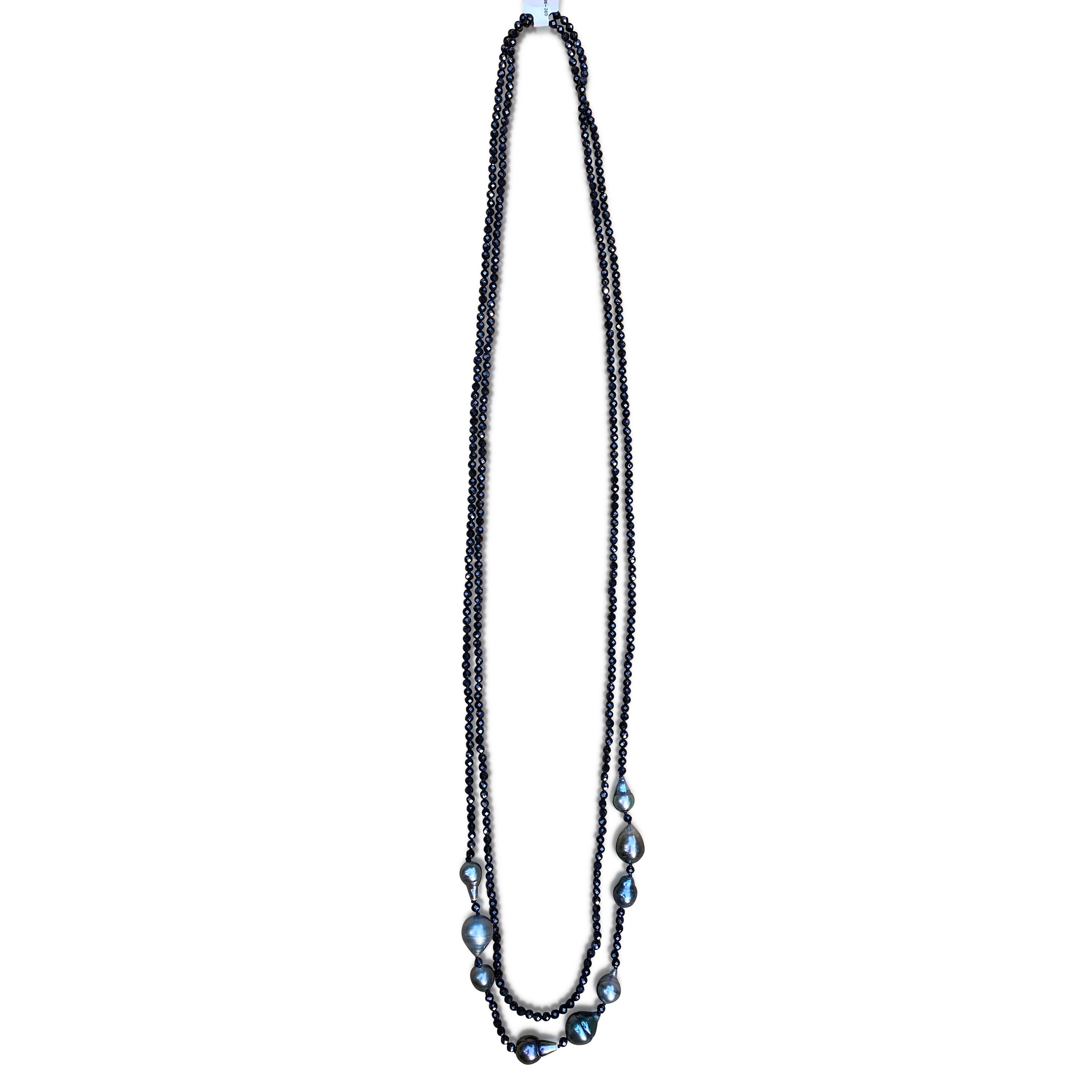 Layered Pearl + Spinel Necklaces