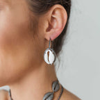 Cowrie Shell Hoops
