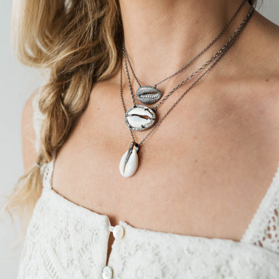 Cowrie Shell Charm Necklace