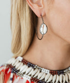 Cowrie Shell Hoops