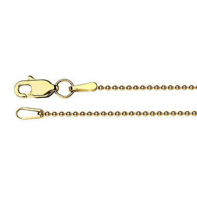 14k Ball Chain Necklace