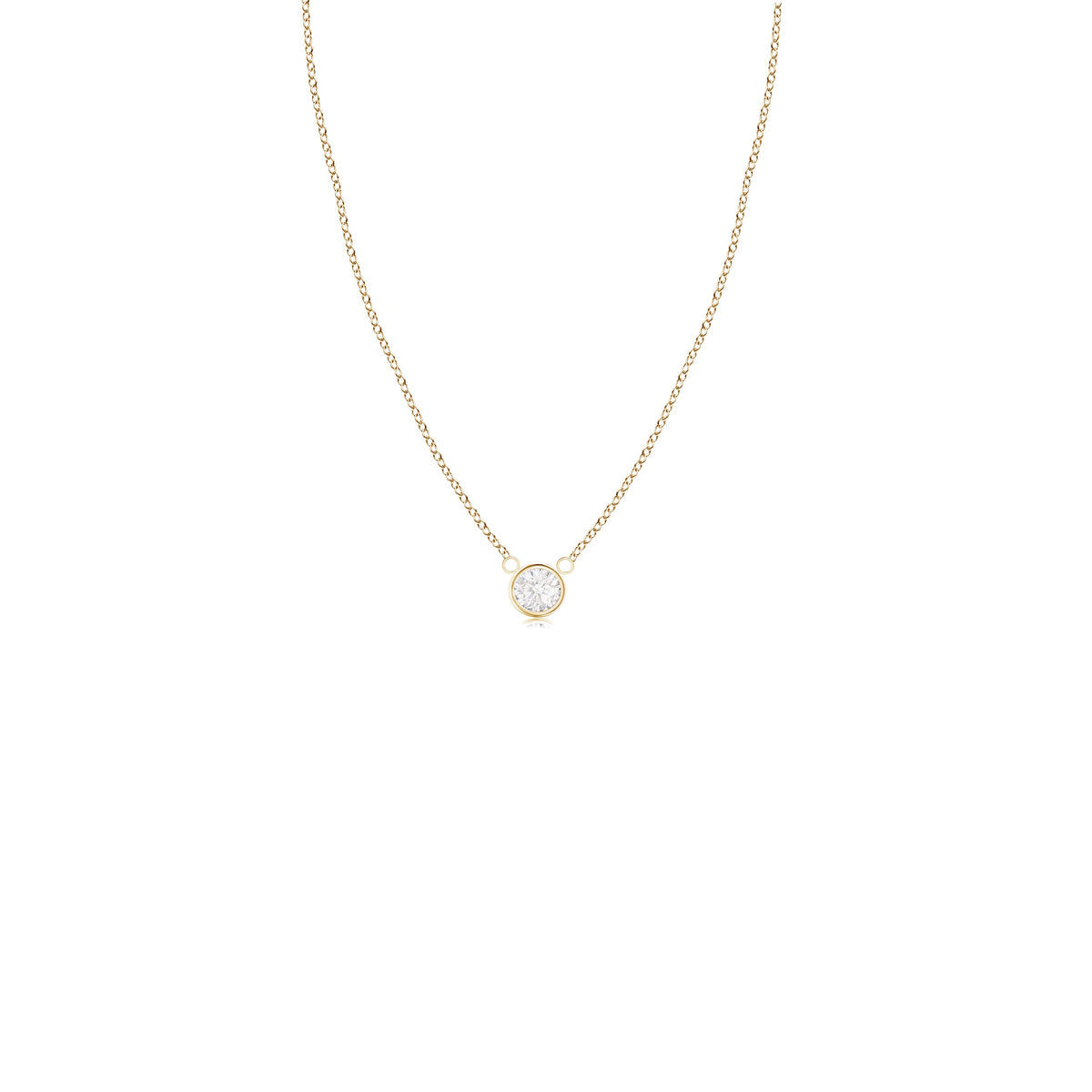 14k 6mm Gold Diamond Necklace