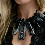 Polished Dark Horn Collar