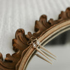 14k Tear Drop Tusk Earrings