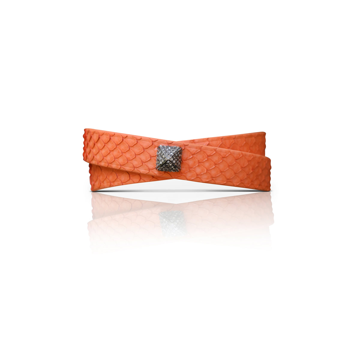Orange Double Wrap Bracelet