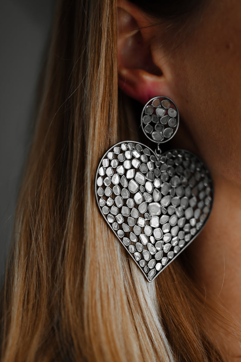 Disco Heart Earrings