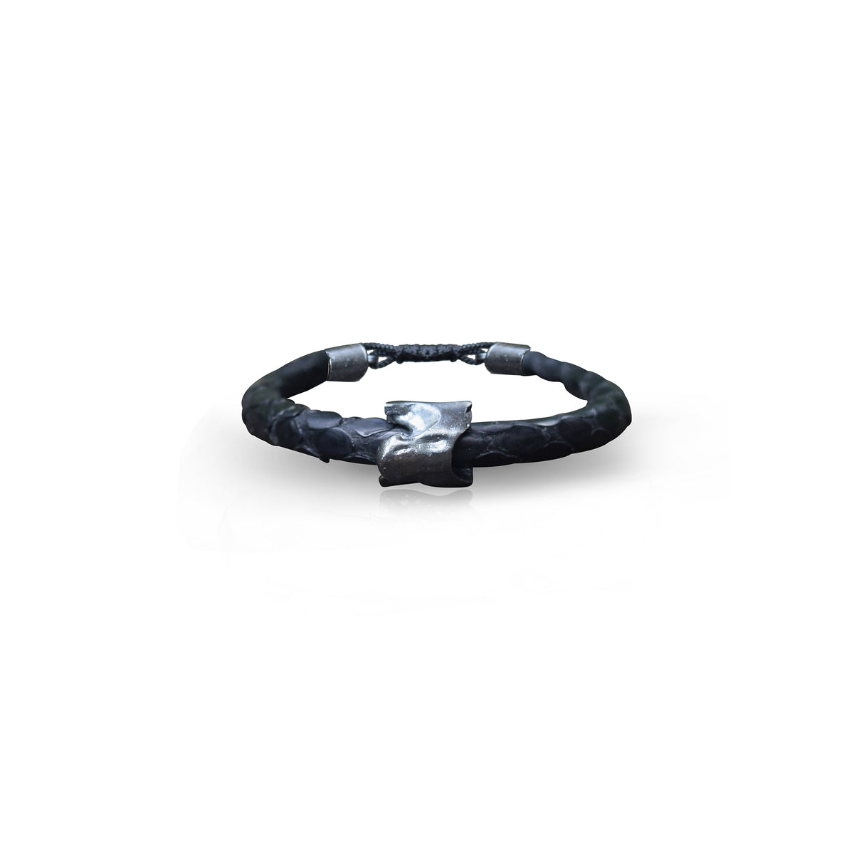 Black Python Vertebrae Bracelet