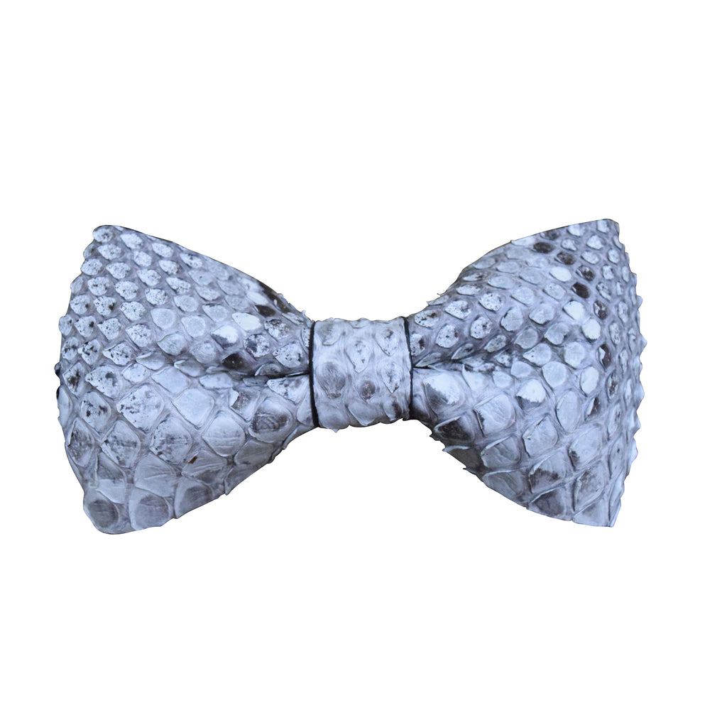 Finn|Carter Grey Python Bow Tie