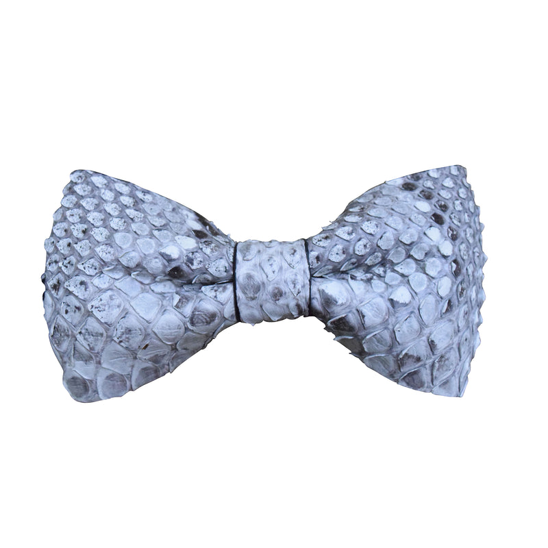 Finn|Carter Grey Python Bow Tie