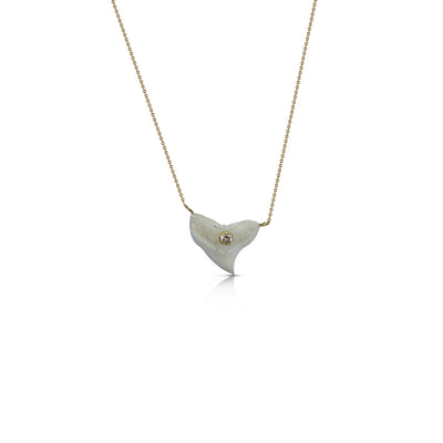14k Sharks Tooth Dainty Necklace
