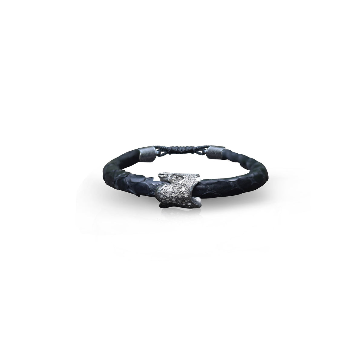 Black Python Vertebrae Bracelet