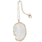 14k Gold Headdress Pendant