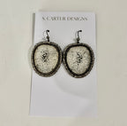 Fossilized Oosik Diamond Earrings