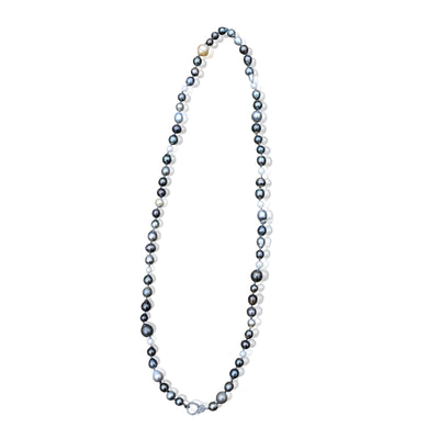 Short Tahitian Pearl Necklace with Clasp