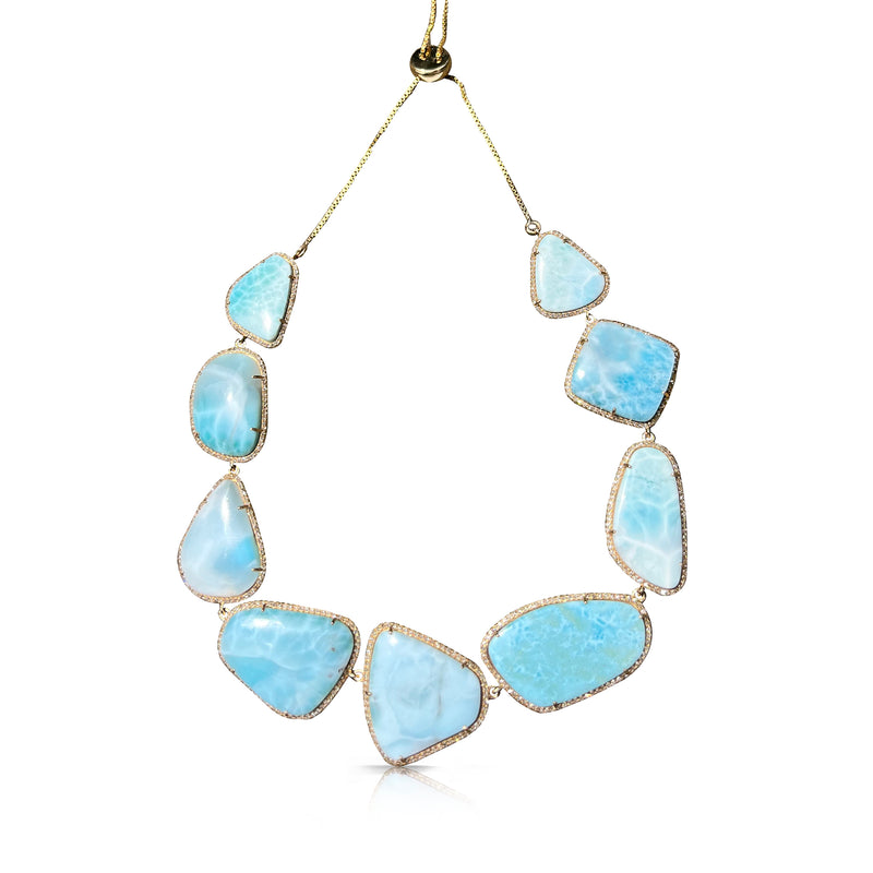 14k Larimar Choker
