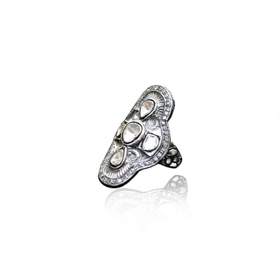 Sterling Silver Rosecut Ring