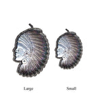 Grey Headdress Pendant