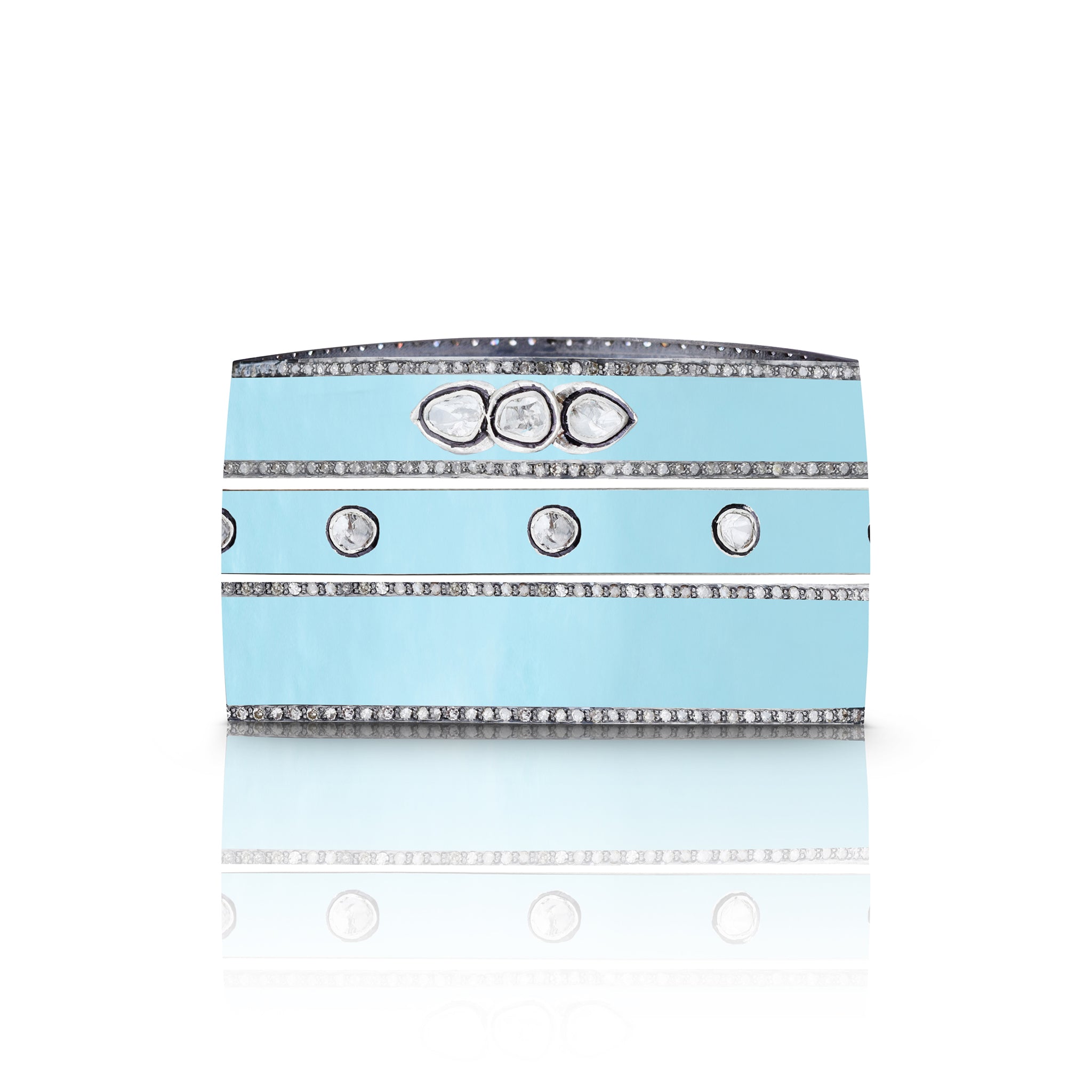 Pearl Turquoise Enamel Bracelets