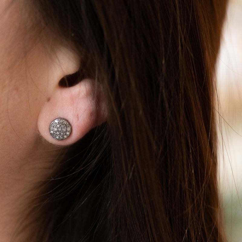 Pave Diamond Studs