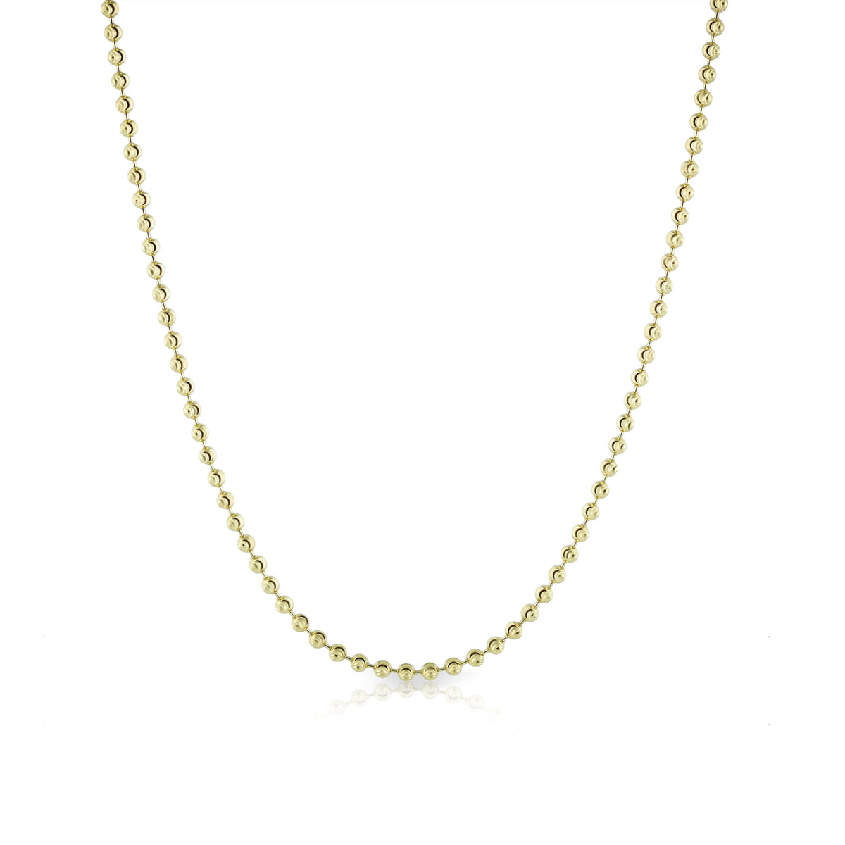 14k 2mm Ball Chain Necklace