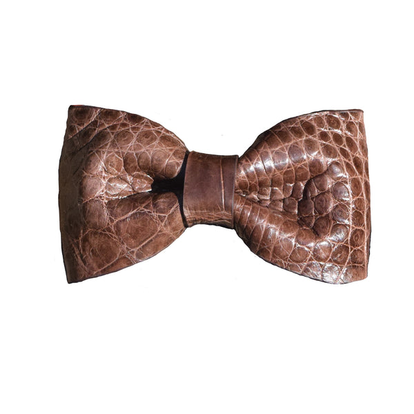 Finn|Carter Chocolate Croc Bow Tie