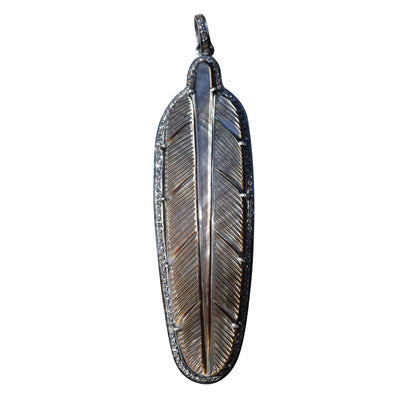 Mother of Pearl Feather Pendant