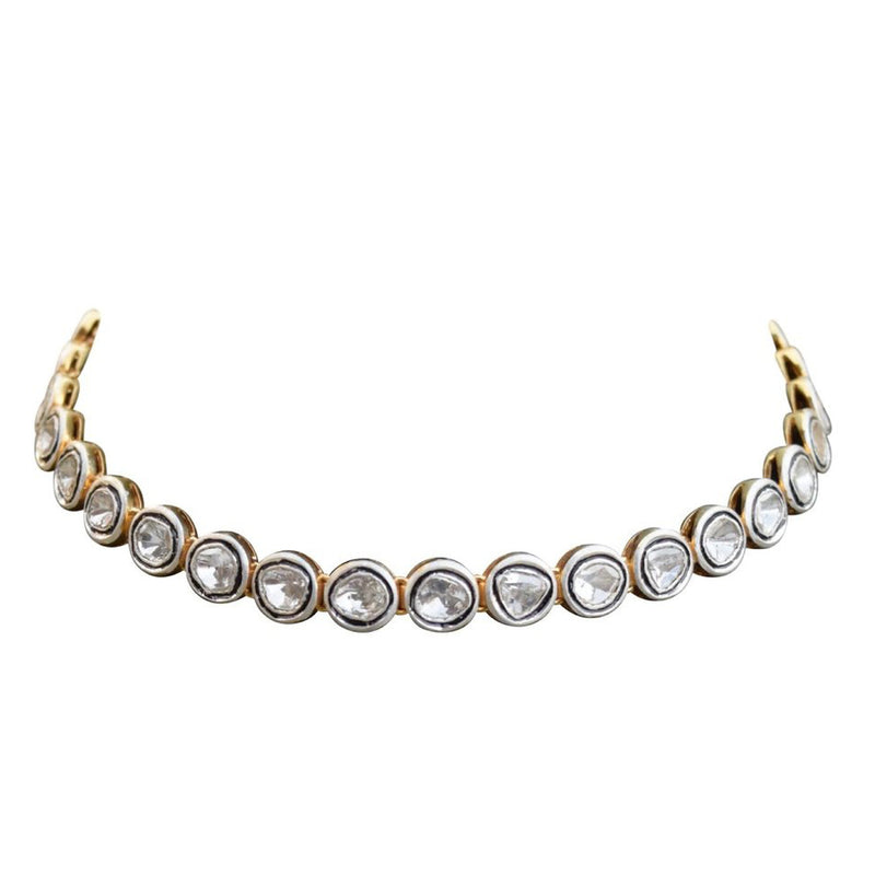 Sliced Diamond Choker