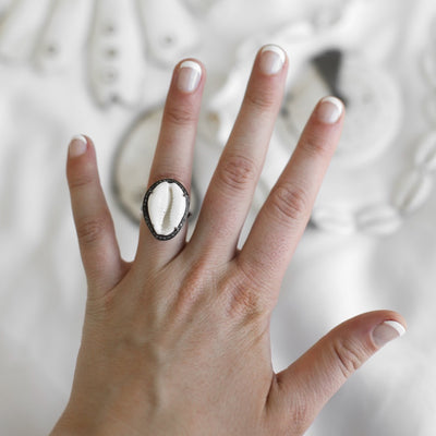Cowrie Diamond Ring