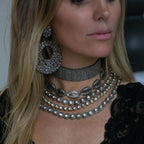 Sliced Diamond Necklace