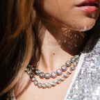 Sliced Diamond Necklace