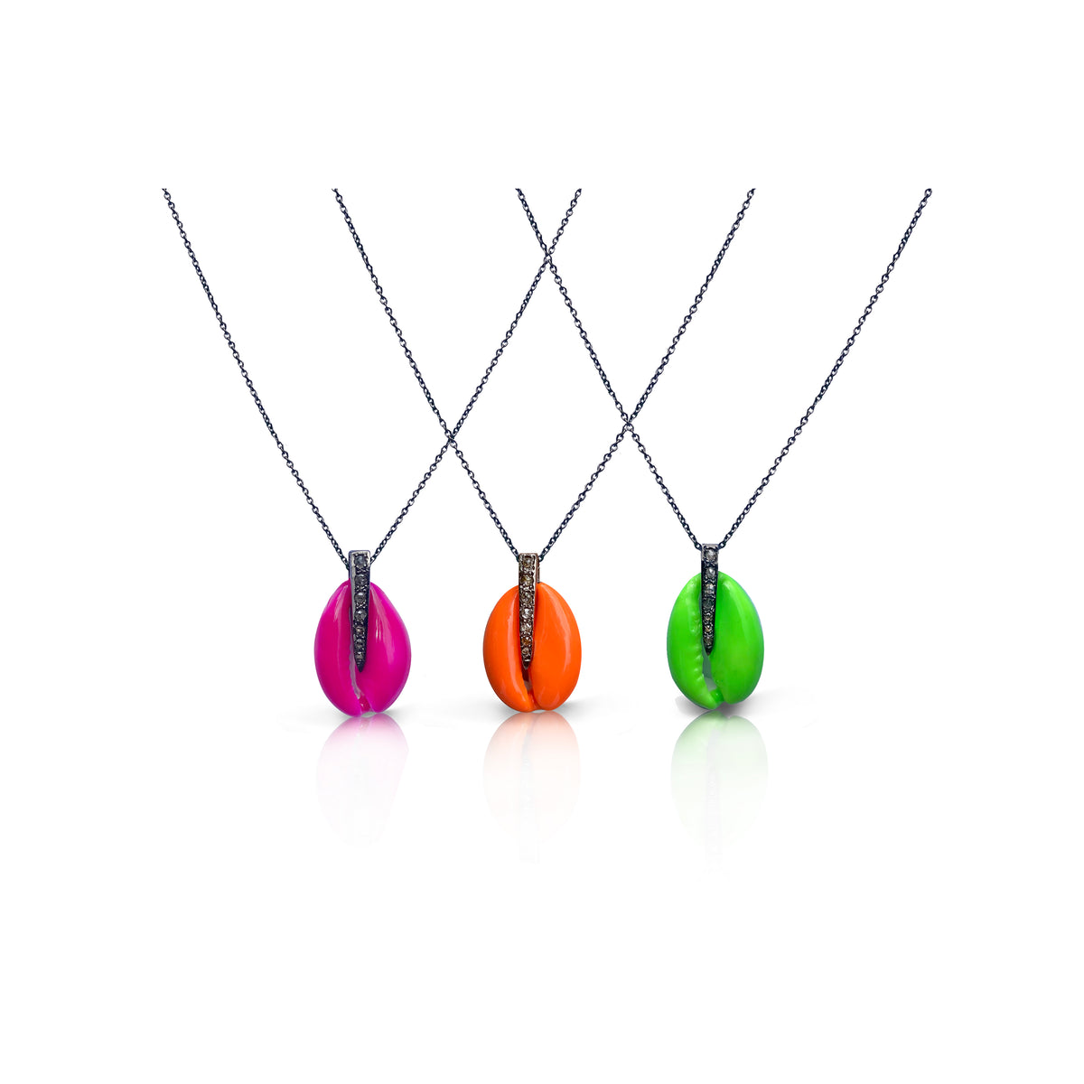 Neon Cowrie Shell Necklaces