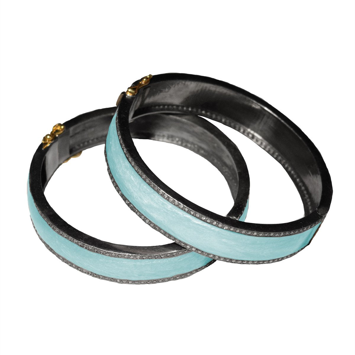 Pearl Turquoise Enamel Bracelets