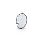 White Headdress Pendant