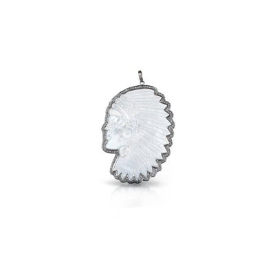 White Headdress Pendant